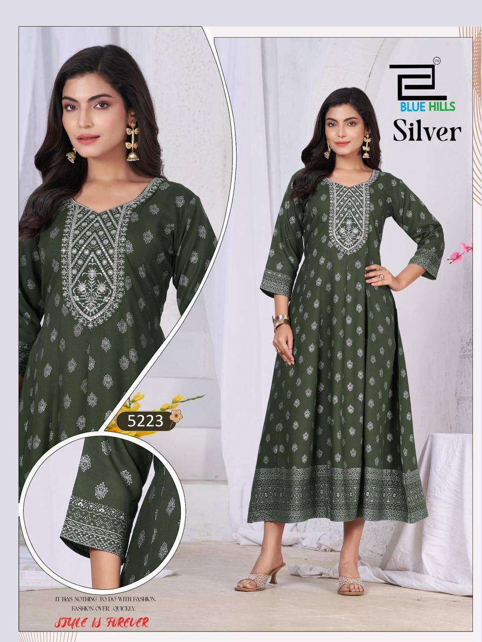 Blue hills silver Kurti manufacturers and suppliers in hydrabad